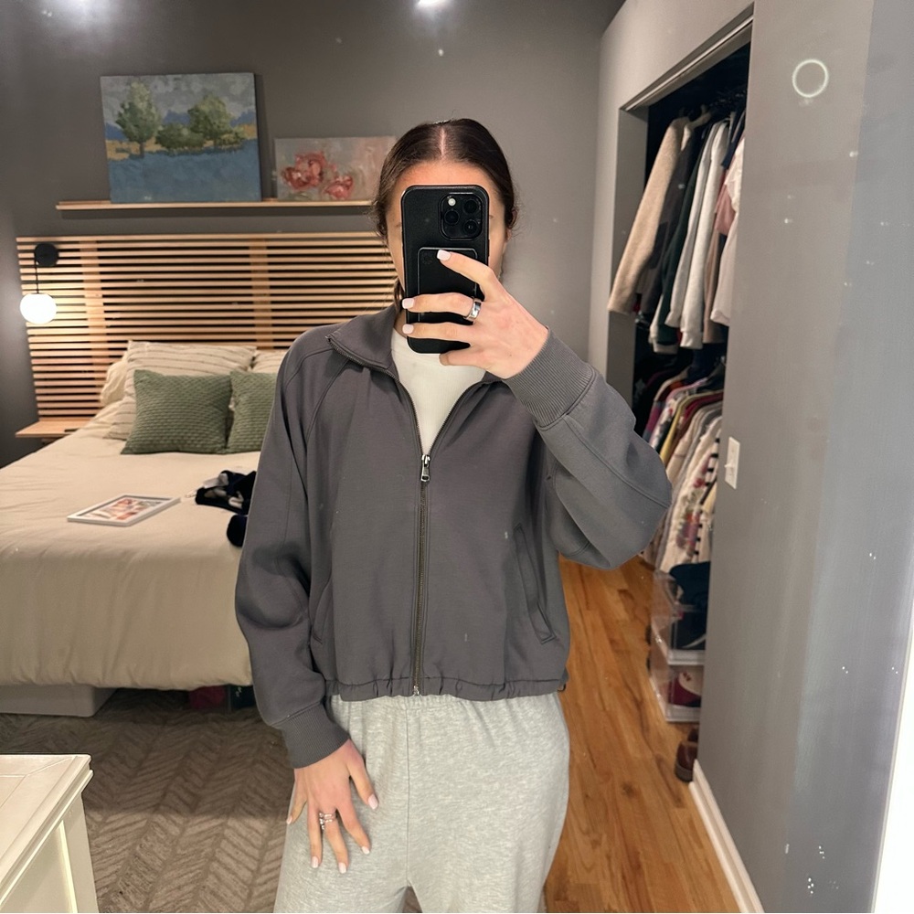 Abercrombie & Fitch Charcoal Bomber Jacket